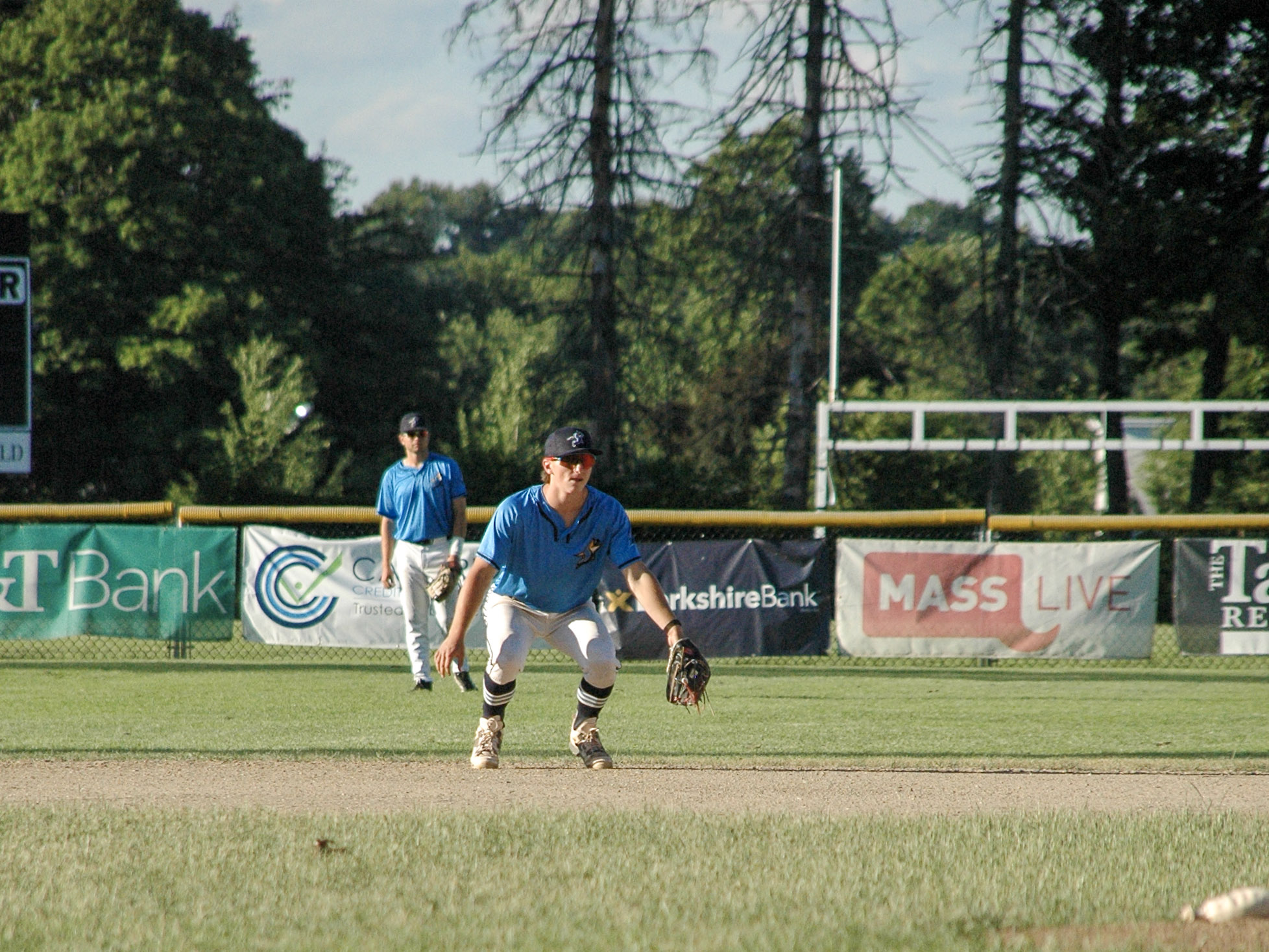 Ryan Ventrelle playing second in his debut vs Lowell