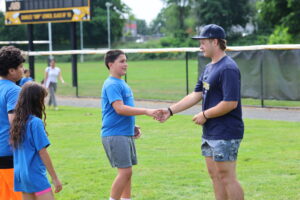 AIC and Starfires players took part in a youth clinic on July 17. Photos by Matt Deloria, Square One